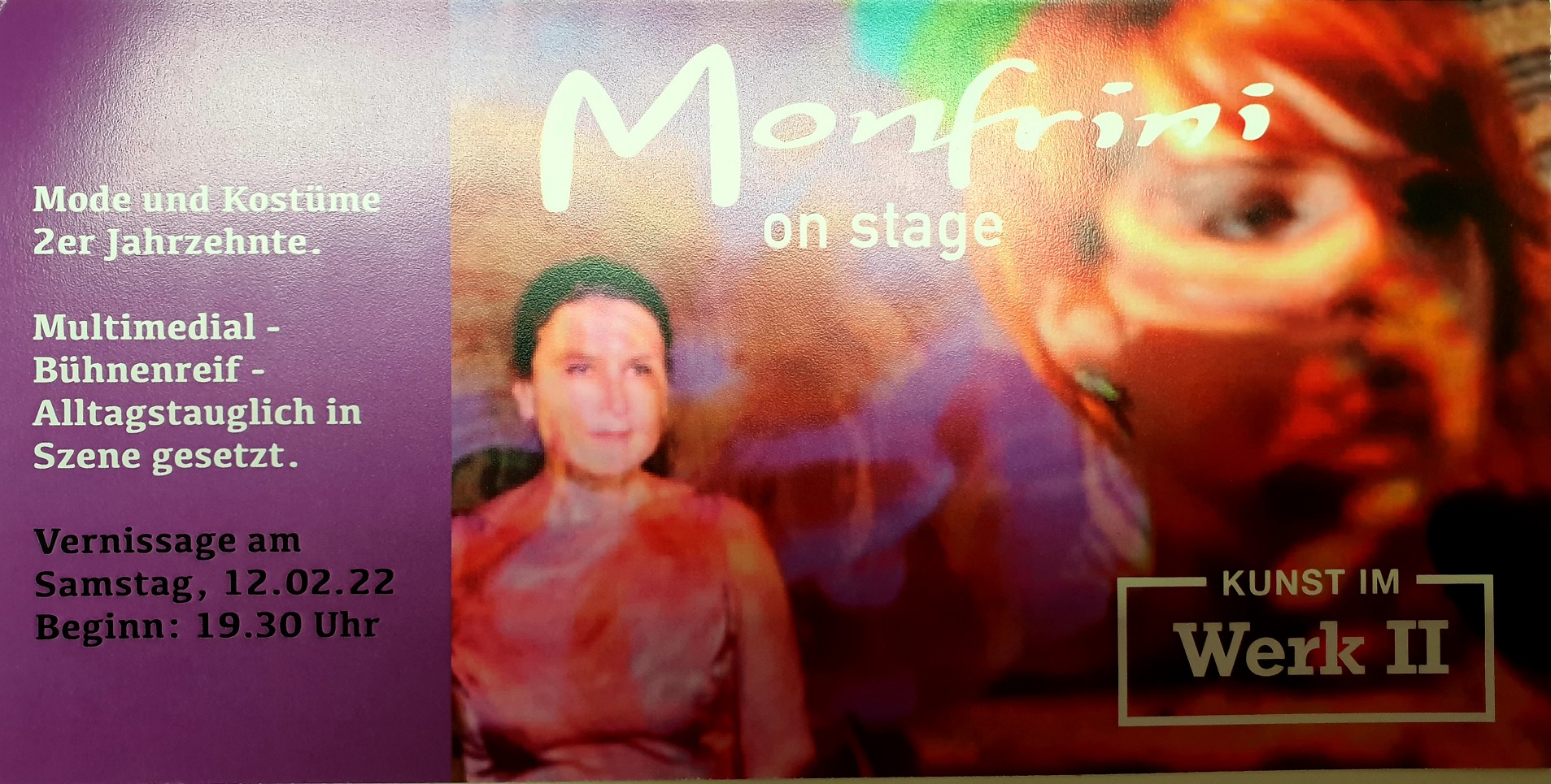 Finissage - Monfrini on stage - Mode und Kostüme 2er Jahrzehnte