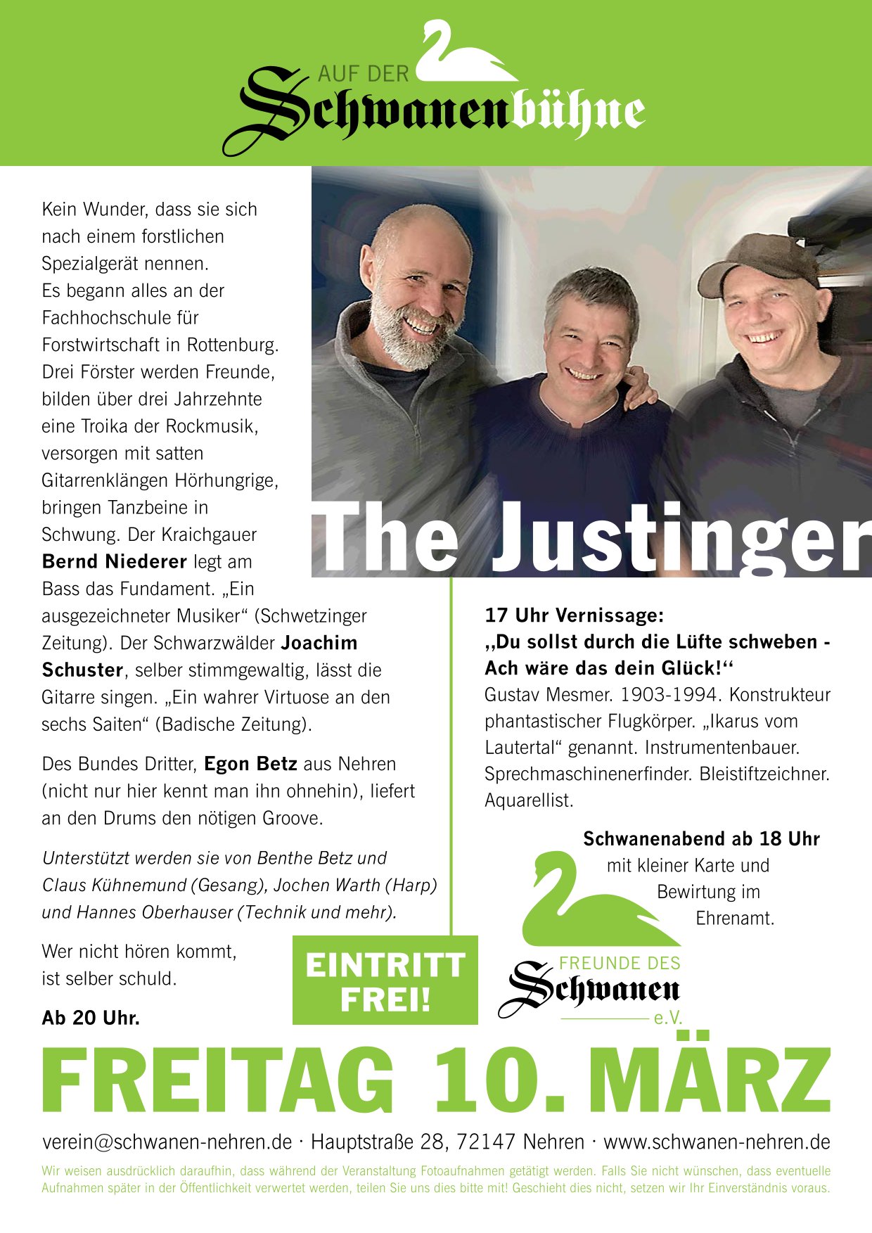 Schwanenabend mit "The Justinger"