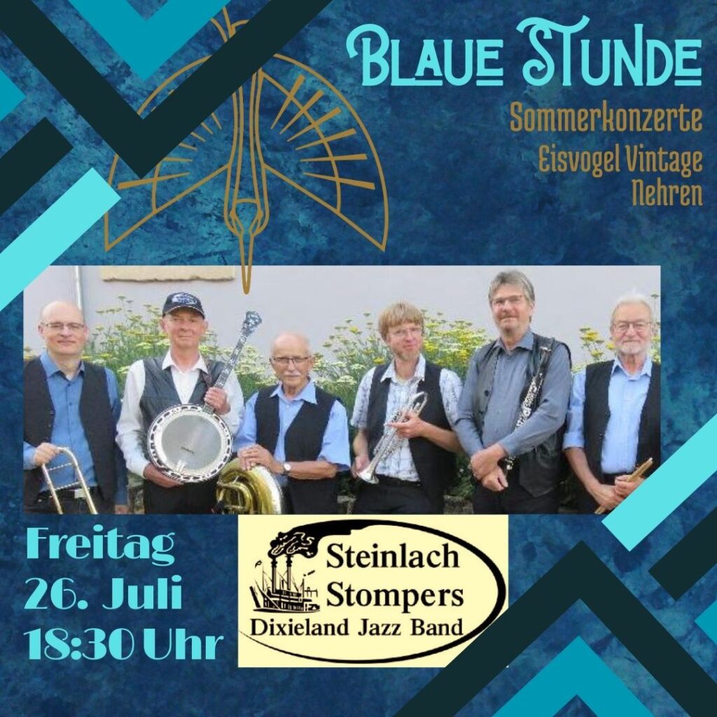 Blaue Stunde im Eisvogel Vintage: Steinlach Stompers Dixieland Jazz Band