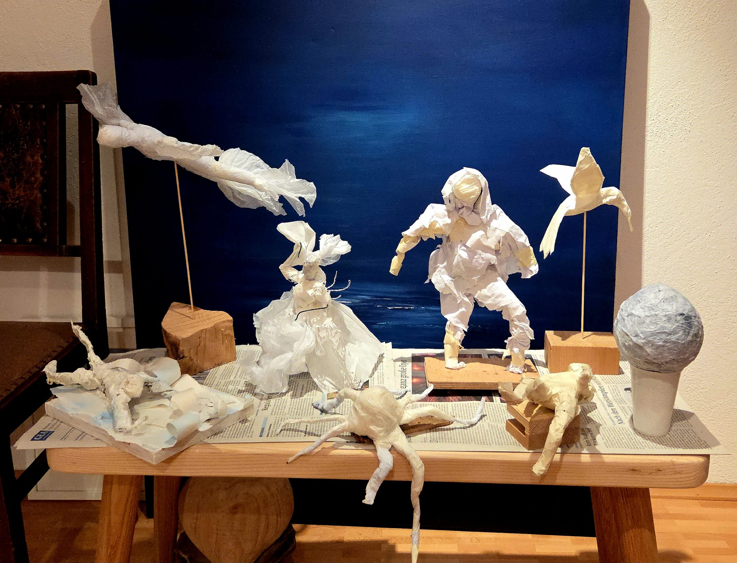 03.05.2026 - Kleine Ausstellung aus 4 Kursen Papierexperimente