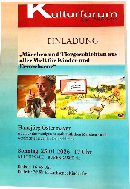Kulturforum Nehren: Hansjörg Ostermayer , Märchen und Geschichtenerzähler