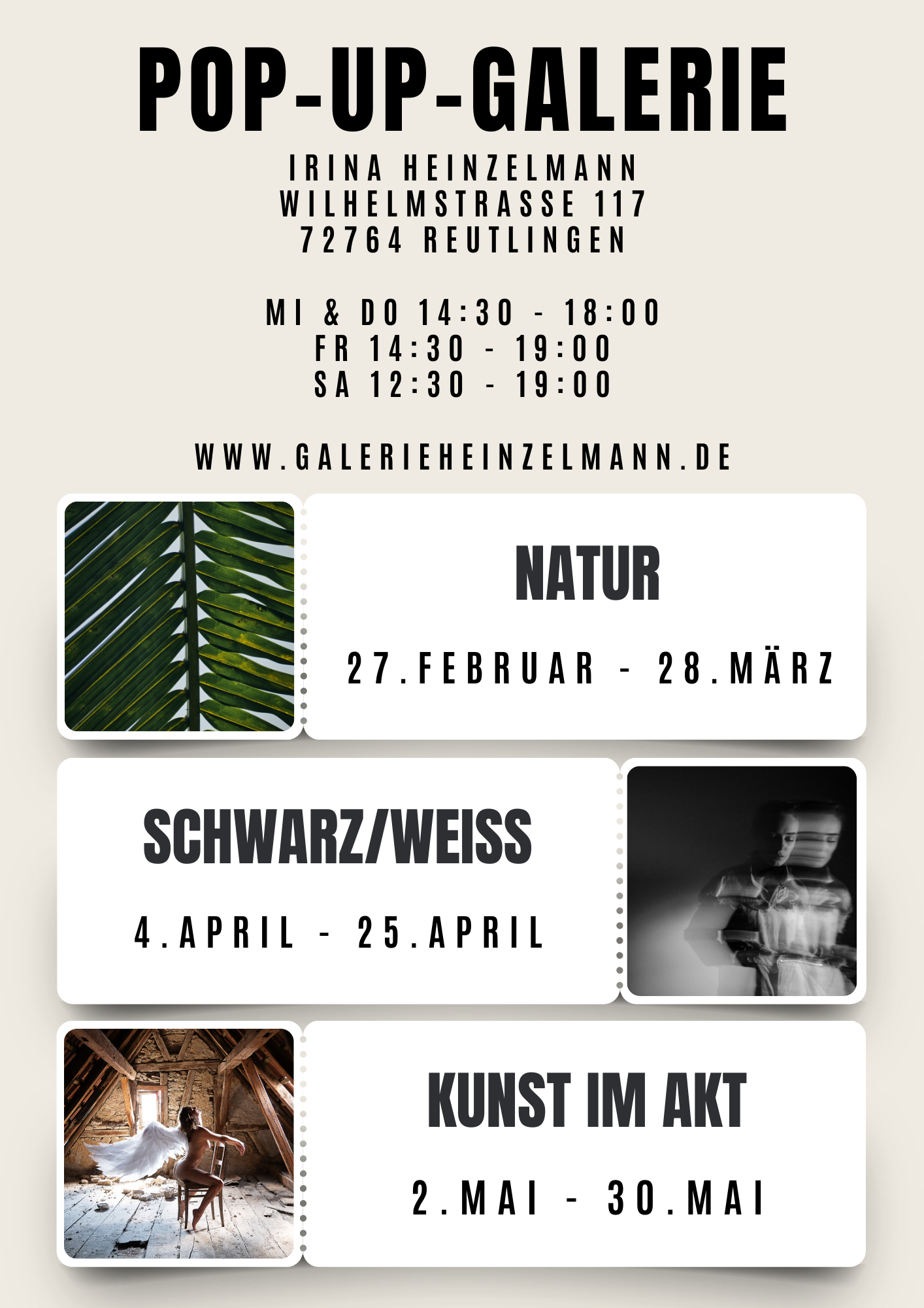 Pop-up-Galerie Irina Heinzelmann