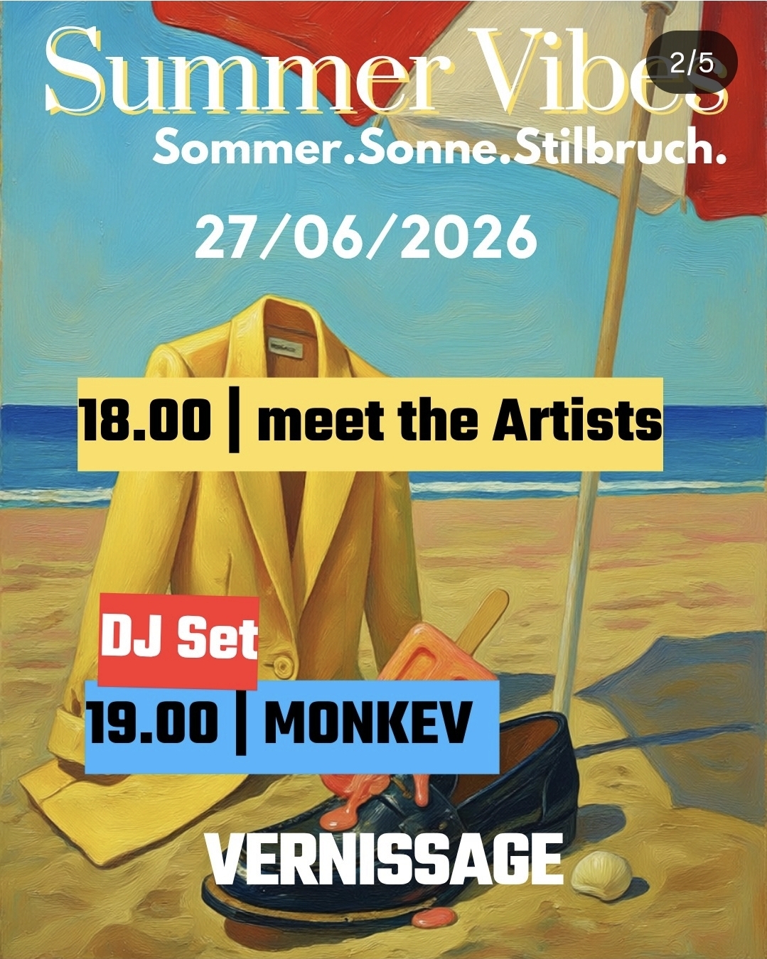 Vernissage Summer Vibes - Calwer Passage Stuttgart - NEONBAZAAR ART GALLERY